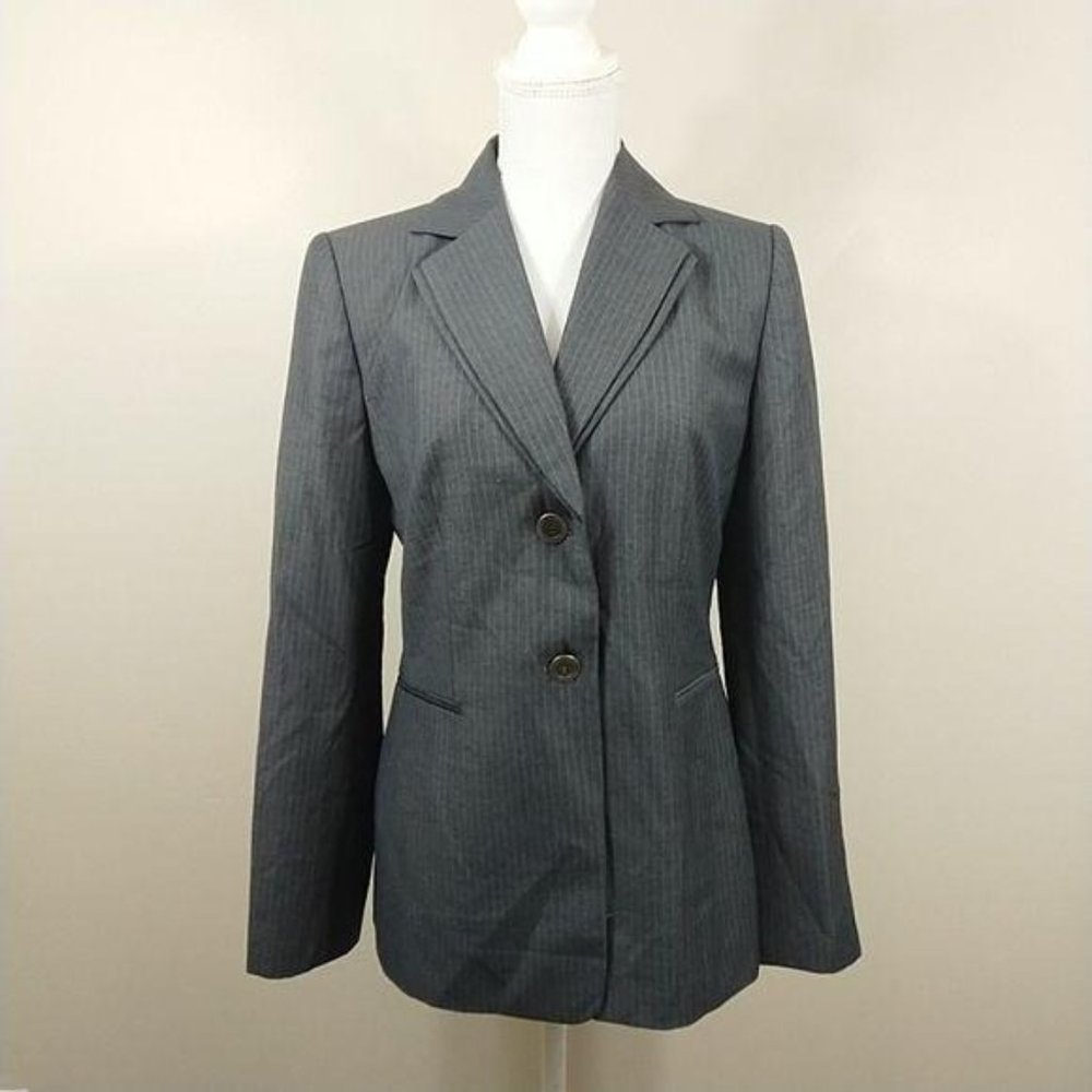 Calvin Klein grey pinstripe Blazer size 6